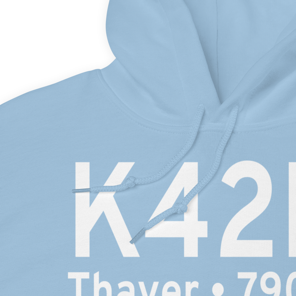 Thayer Memorial Airport (K42M) ICAO Hoodie Sweatshirt 