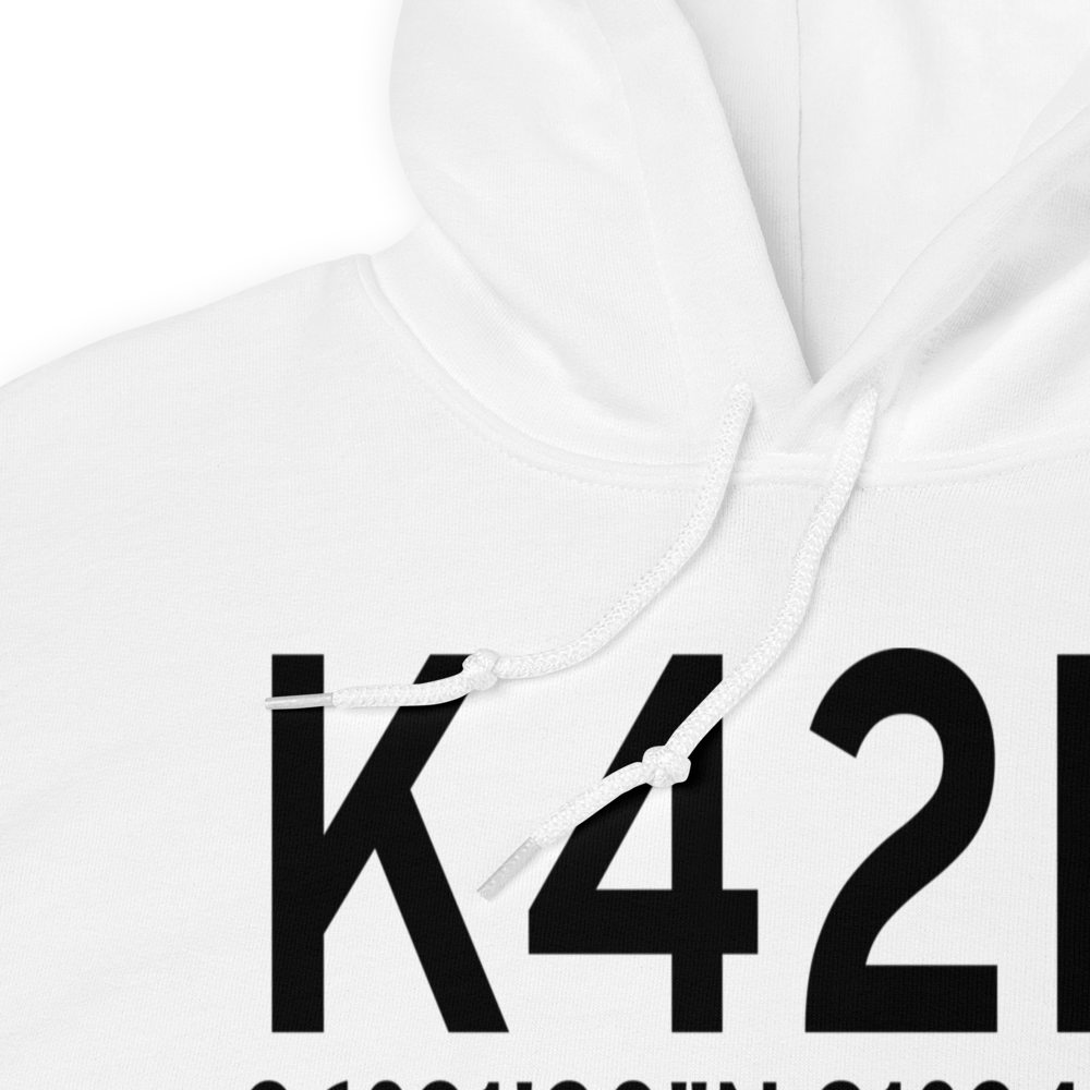 Thayer Memorial Airport (K42M) ICAO Hoodie Sweatshirt 