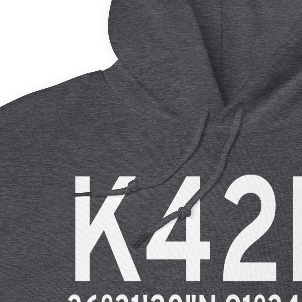 Thayer Memorial Airport (K42M) ICAO Hoodie Sweatshirt 