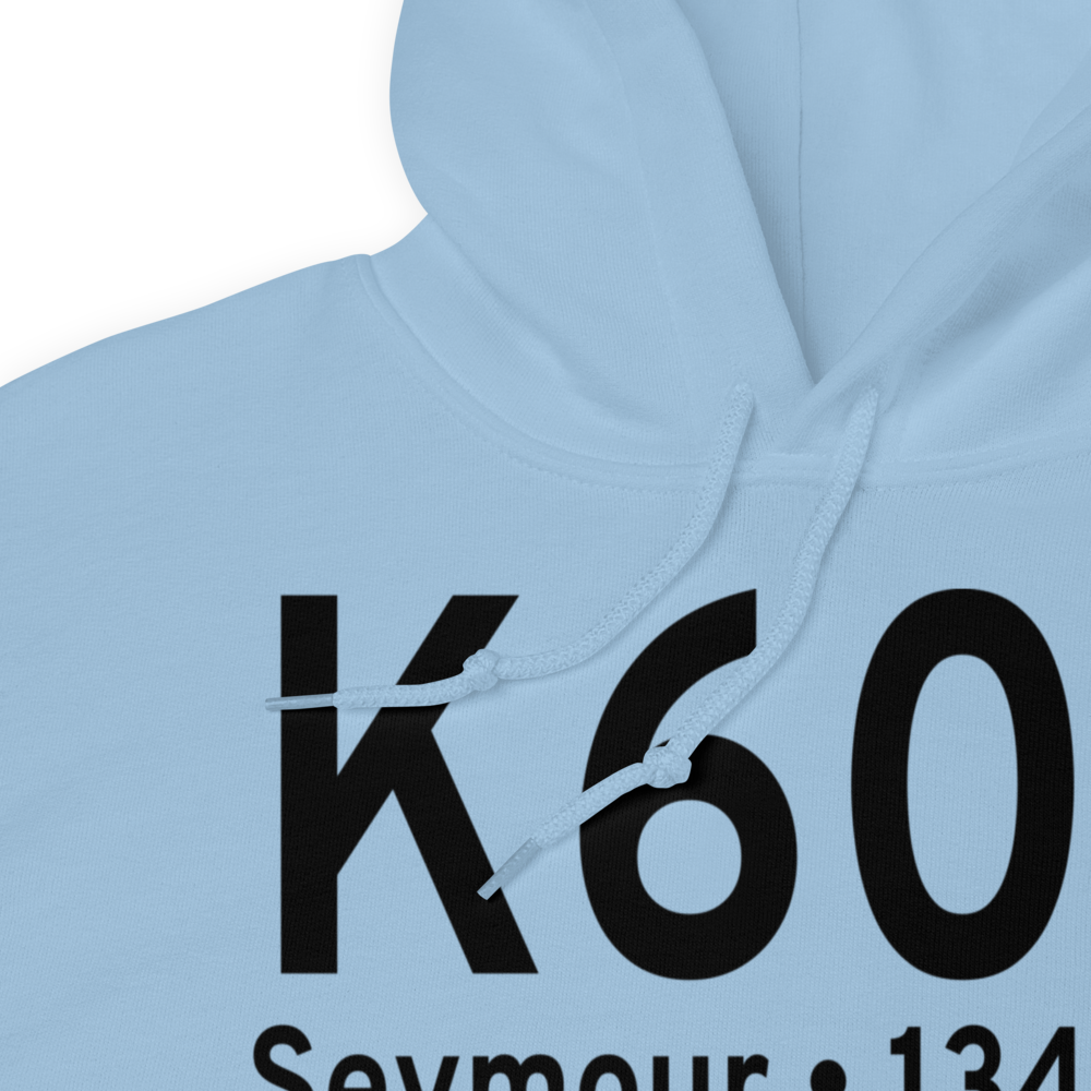 Seymour Municipal Airport (K60F) ICAO Hoodie Sweatshirt 