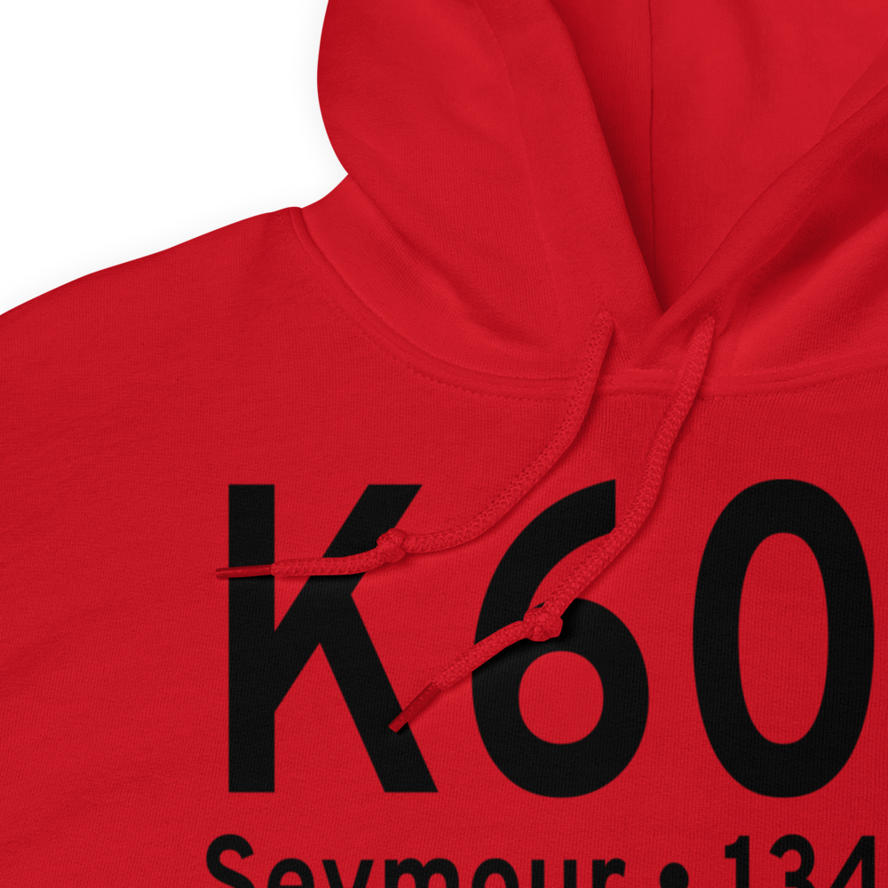 Seymour Municipal Airport (K60F) ICAO Hoodie Sweatshirt 