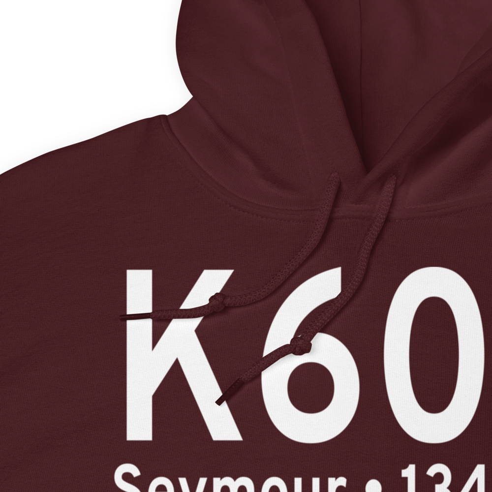 Seymour Municipal Airport (K60F) ICAO Hoodie Sweatshirt 