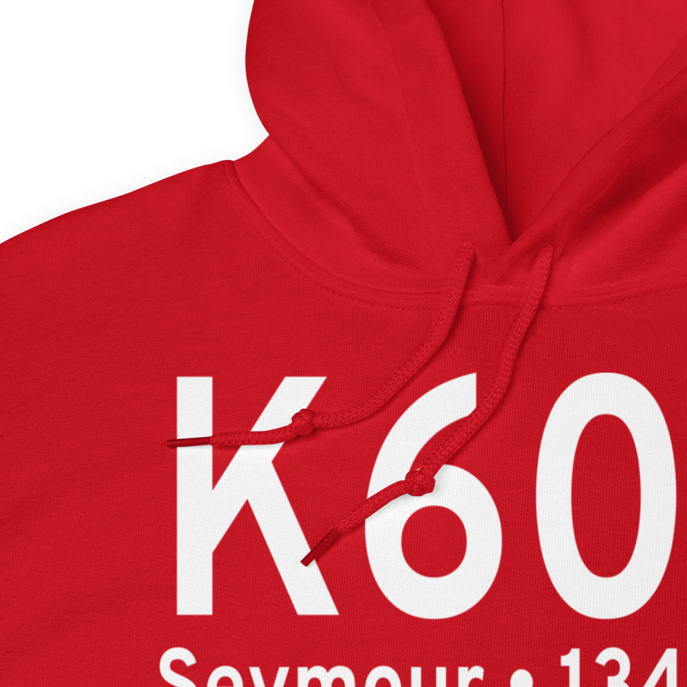 Seymour Municipal Airport (K60F) ICAO Hoodie Sweatshirt 