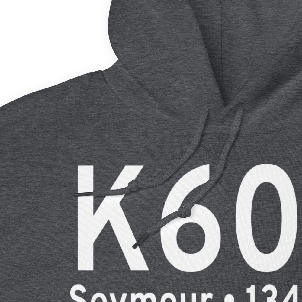 Seymour Municipal Airport (K60F) ICAO Hoodie Sweatshirt 