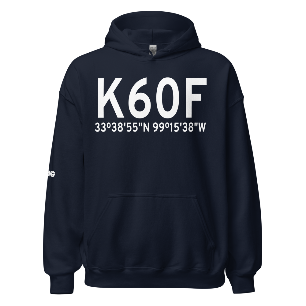 Seymour Municipal Airport (K60F) ICAO Hoodie Sweatshirt 