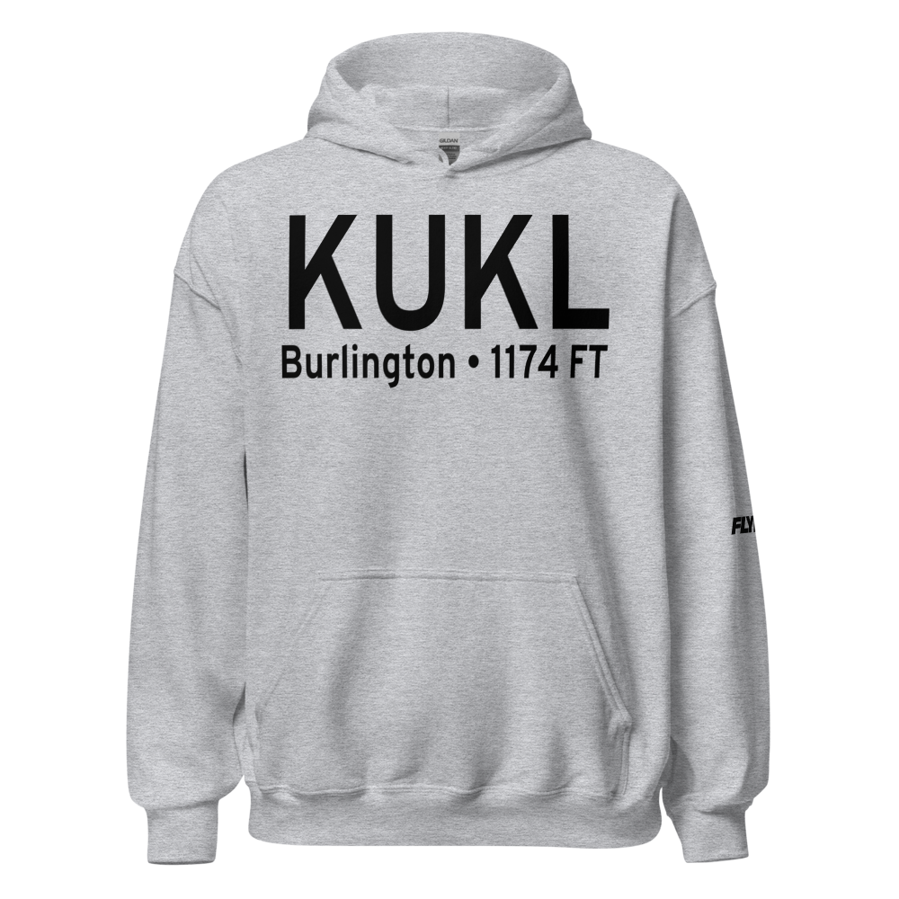 Coffey County Airport (KUKL) ICAO Hoodie Sweatshirt 