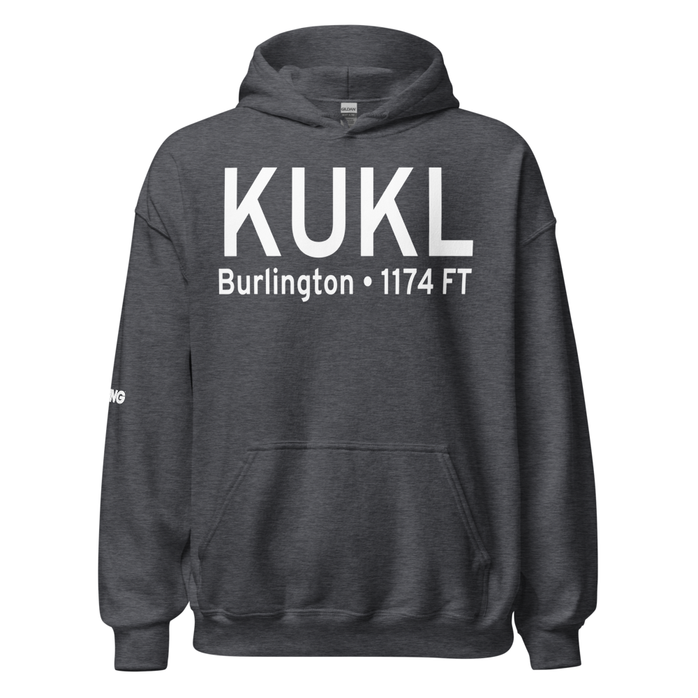 Coffey County Airport (KUKL) ICAO Hoodie Sweatshirt 