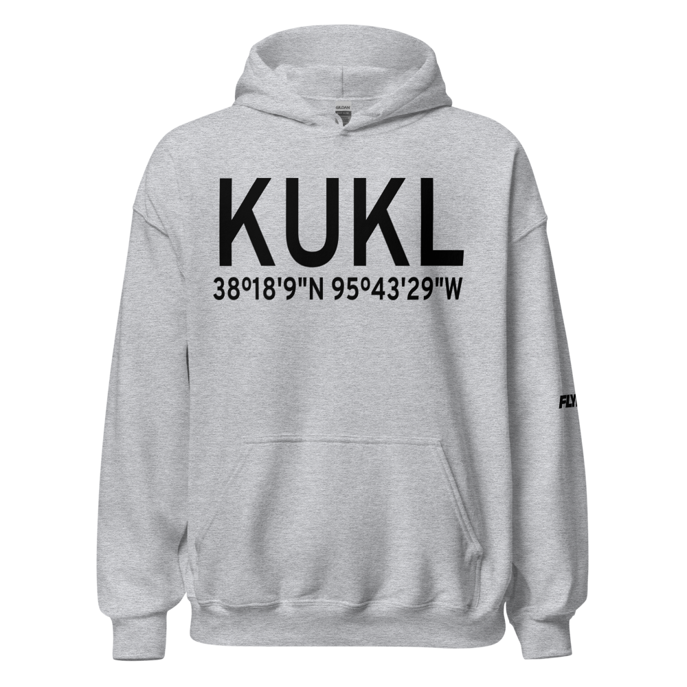 Coffey County Airport (KUKL) ICAO Hoodie Sweatshirt 