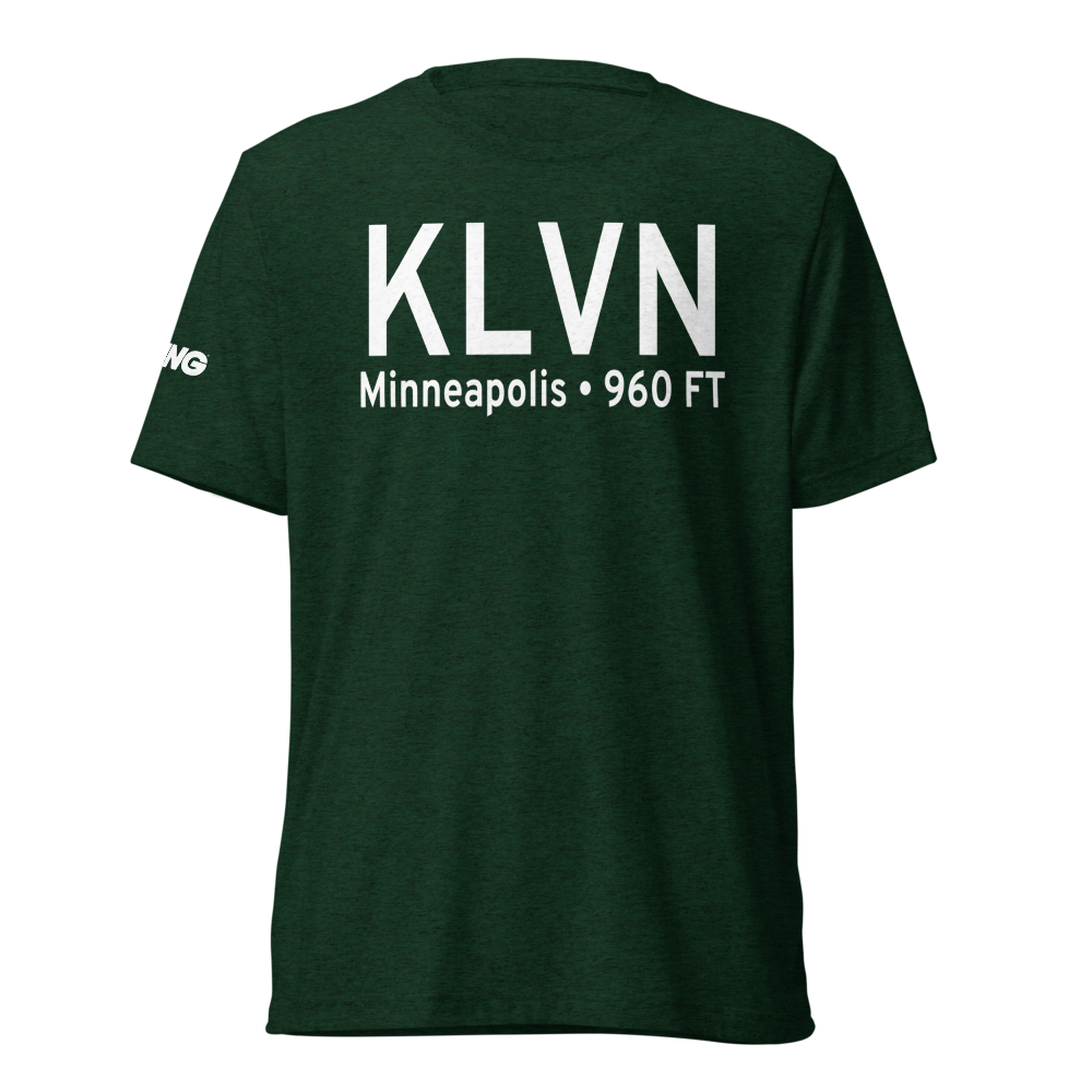 Airlake Airport (KLVN) ICAO Tri-blend T-Shirt 