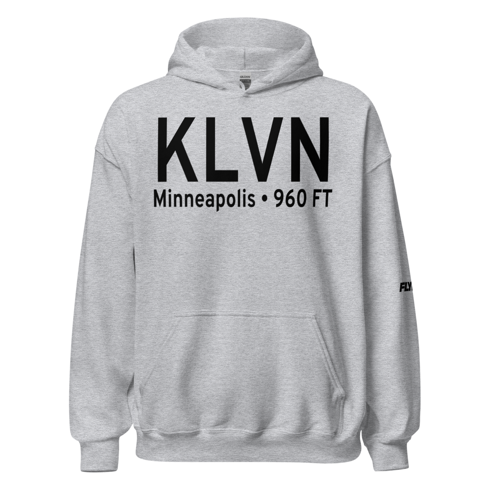 Airlake Airport (KLVN) ICAO Hoodie Sweatshirt 