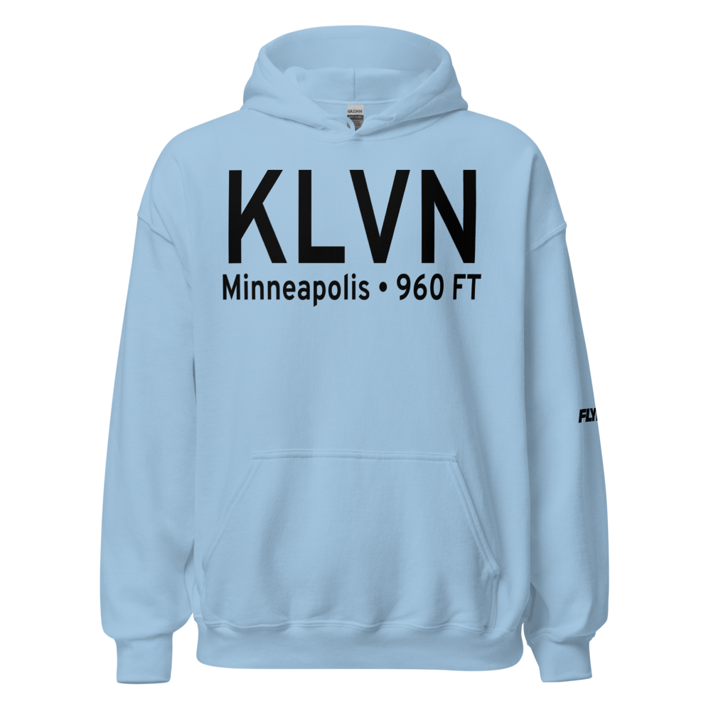 Airlake Airport (KLVN) ICAO Hoodie Sweatshirt 