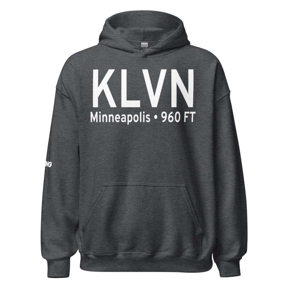 Airlake Airport (KLVN) ICAO Hoodie Sweatshirt 