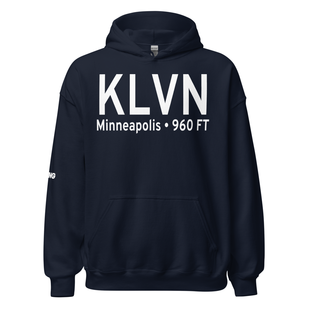 Airlake Airport (KLVN) ICAO Hoodie Sweatshirt 