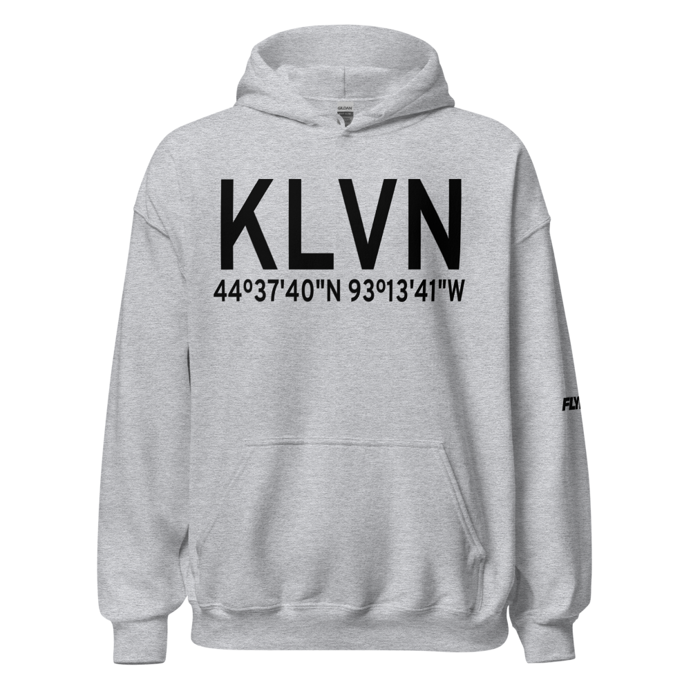 Airlake Airport (KLVN) ICAO Hoodie Sweatshirt 