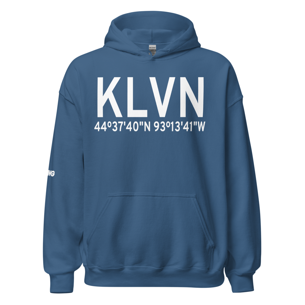 Airlake Airport (KLVN) ICAO Hoodie Sweatshirt 