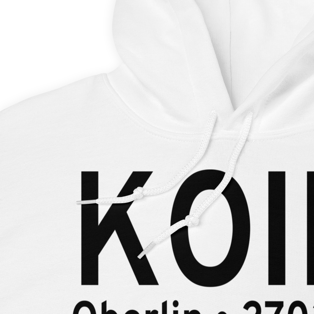 Oberlin Municipal Airport (KOIN) ICAO Hoodie Sweatshirt 