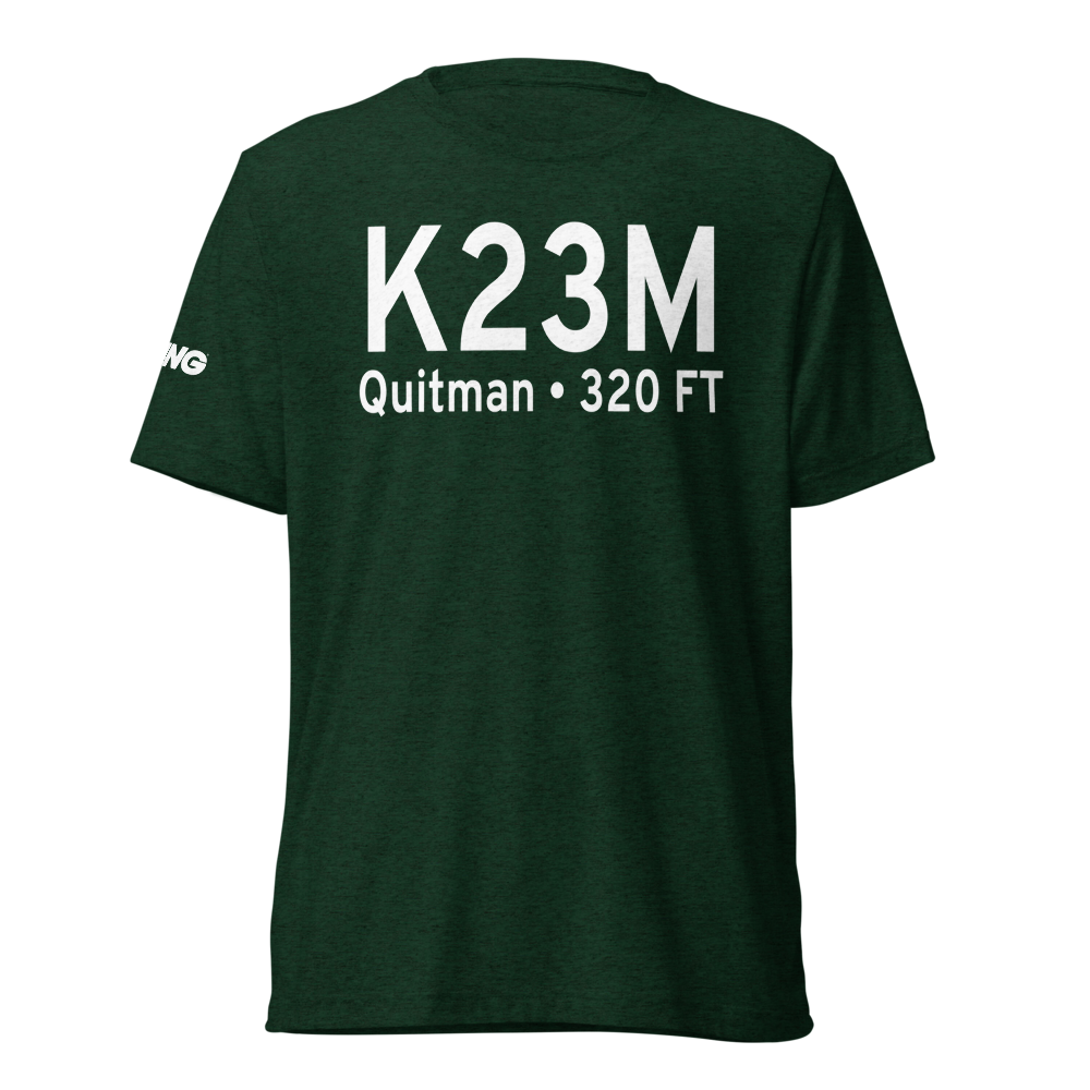 Clarke County Airport (K23M) ICAO Tri-blend T-Shirt 