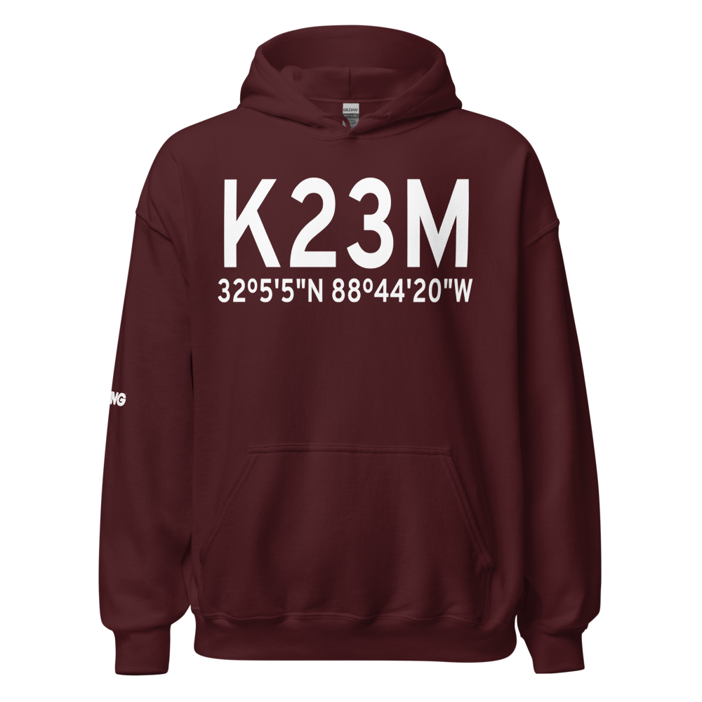 Clarke County Airport (K23M) ICAO Hoodie Sweatshirt 
