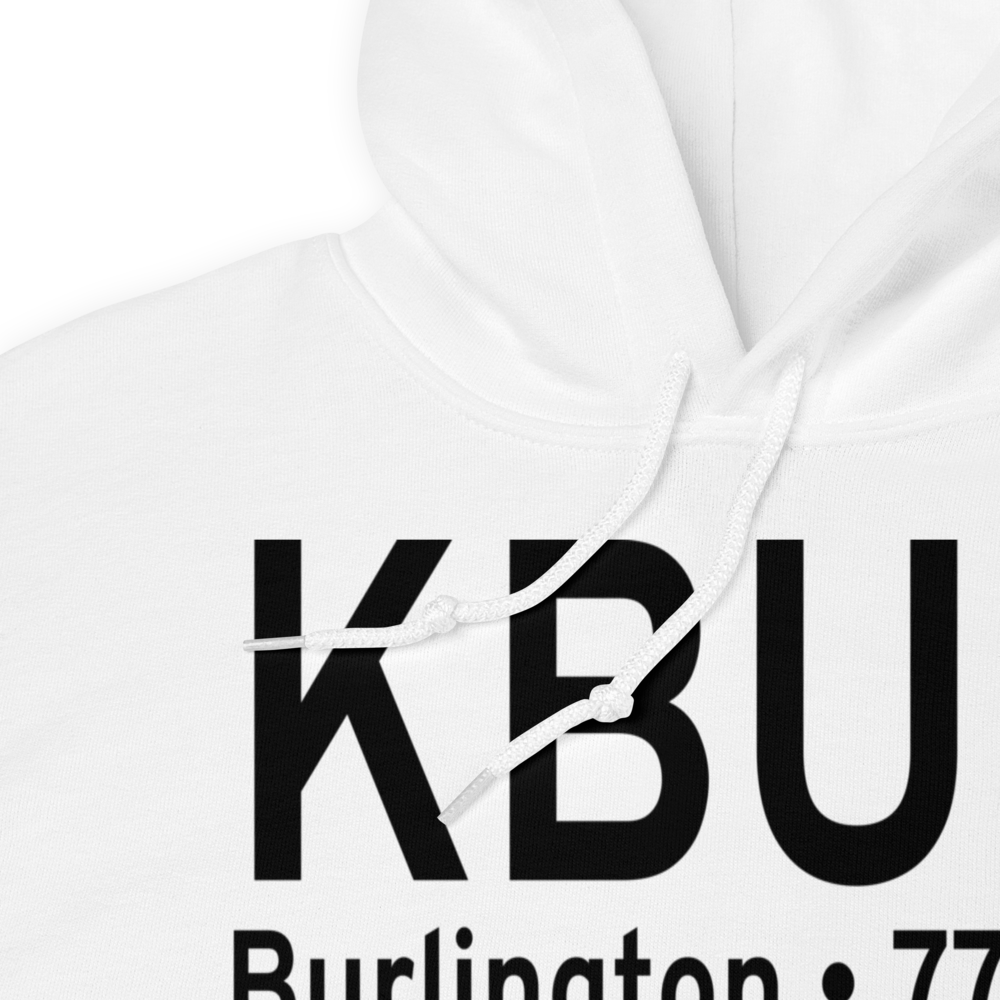 Burlington Municipal Airport (KBUU) ICAO Hoodie Sweatshirt 