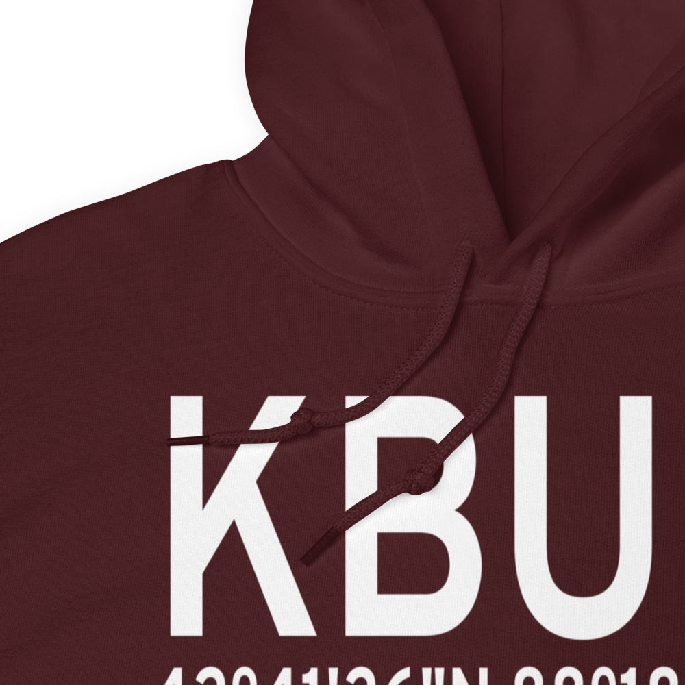 Burlington Municipal Airport (KBUU) ICAO Hoodie Sweatshirt 