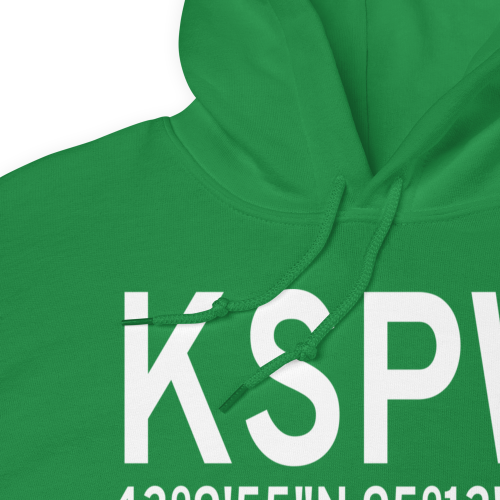Spencer Municipal Airport (KSPW) ICAO Hoodie Sweatshirt 