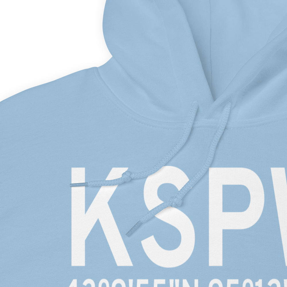 Spencer Municipal Airport (KSPW) ICAO Hoodie Sweatshirt 