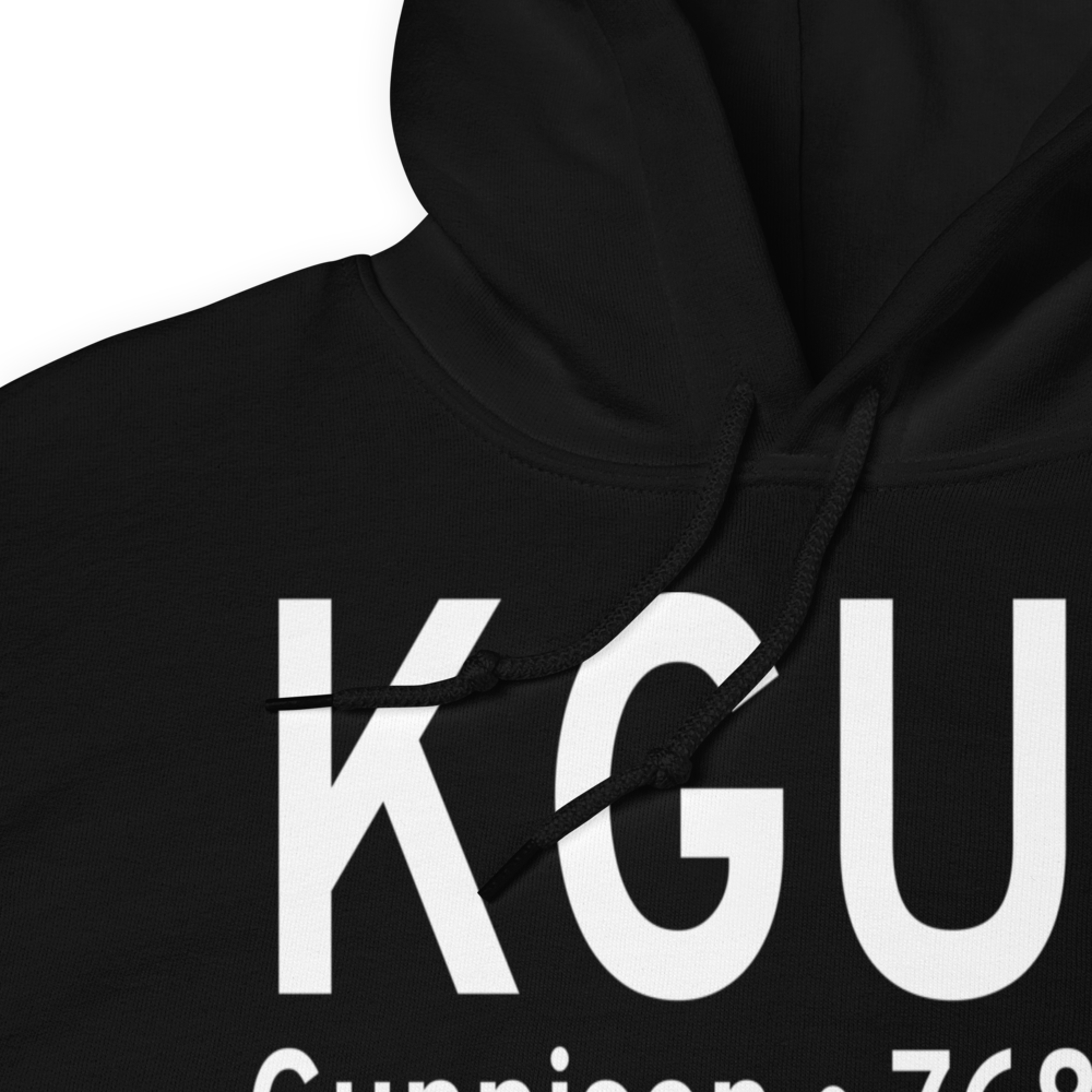 Gunnison Crested Butte Regional Airport (KGUC) ICAO Hoodie Sweatshirt 