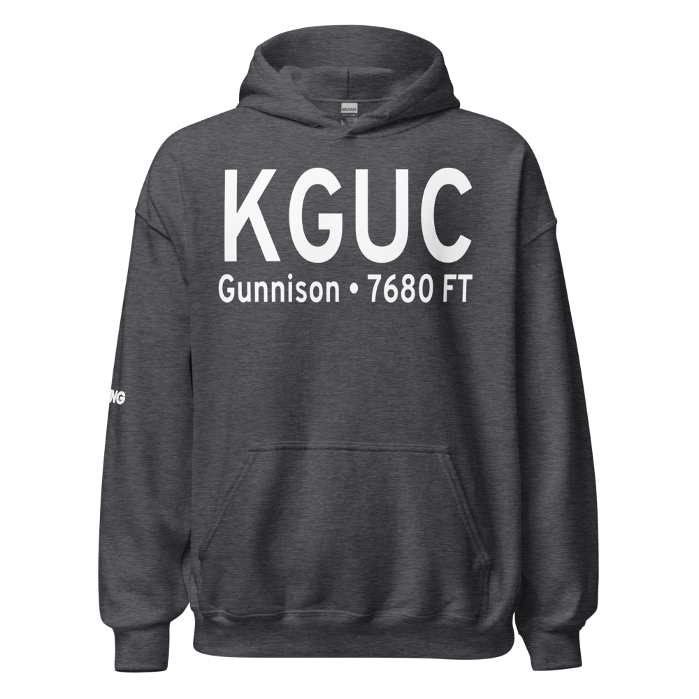 Gunnison Crested Butte Regional Airport (KGUC) ICAO Hoodie Sweatshirt 