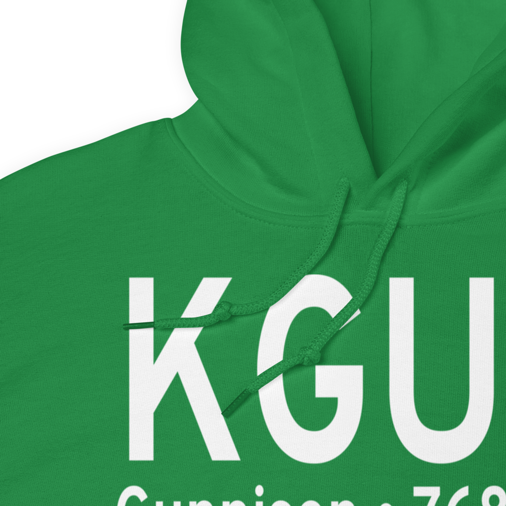 Gunnison Crested Butte Regional Airport (KGUC) ICAO Hoodie Sweatshirt 