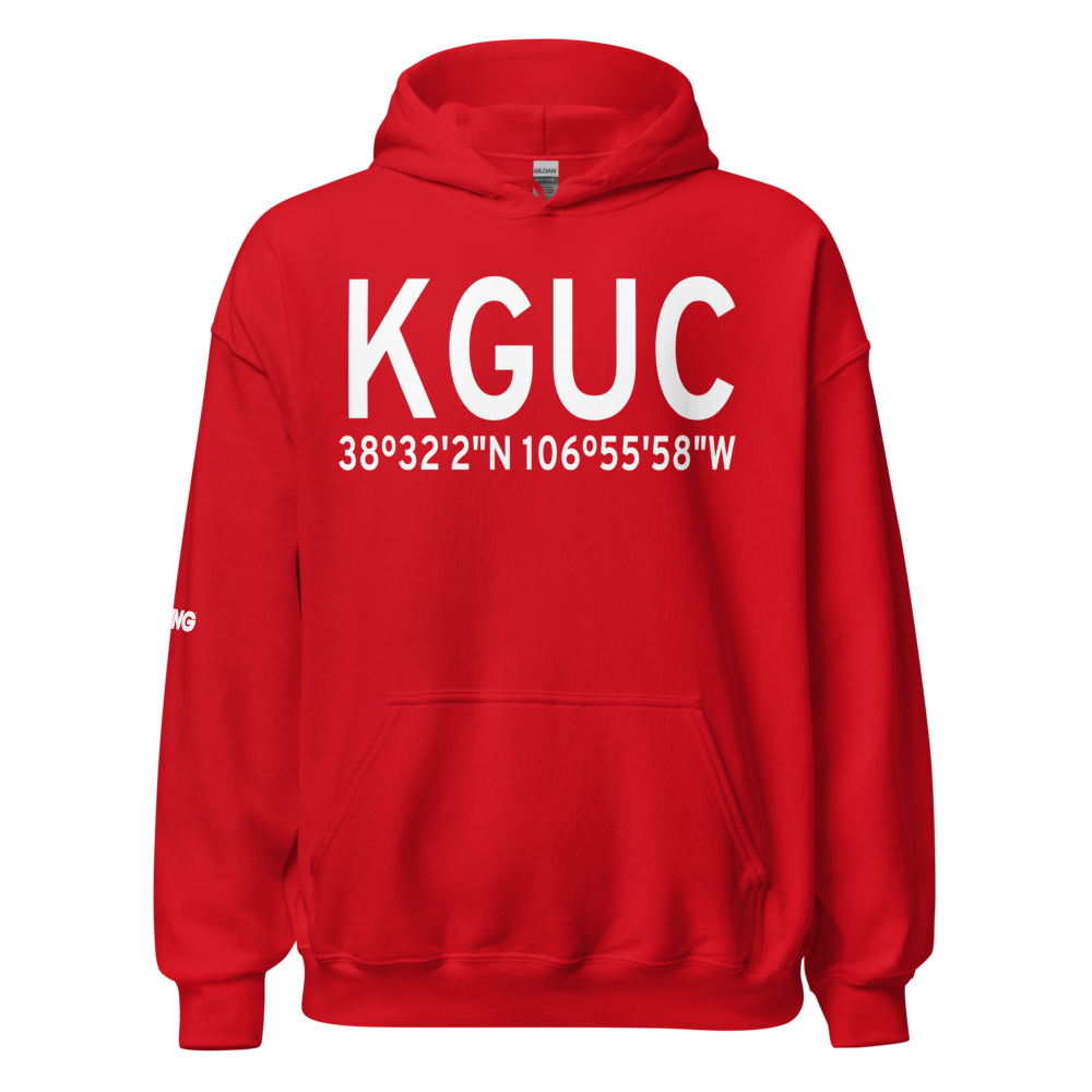 Gunnison Crested Butte Regional Airport (KGUC) ICAO Hoodie Sweatshirt 