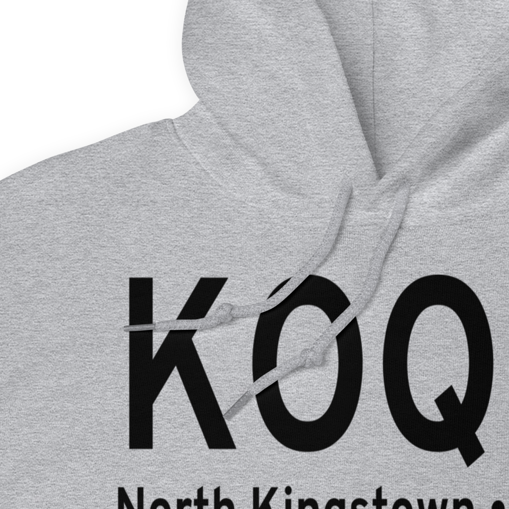 Quonset State Airport (KOQU) ICAO Hoodie Sweatshirt 