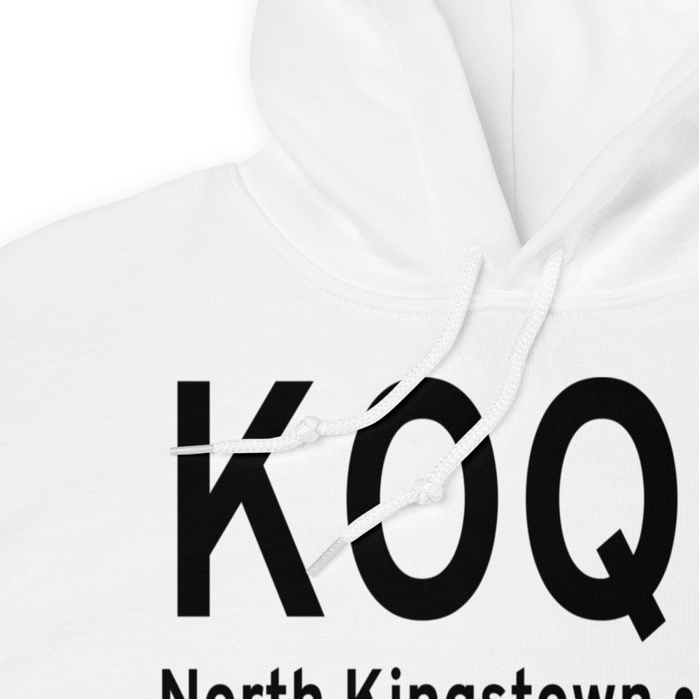 Quonset State Airport (KOQU) ICAO Hoodie Sweatshirt 