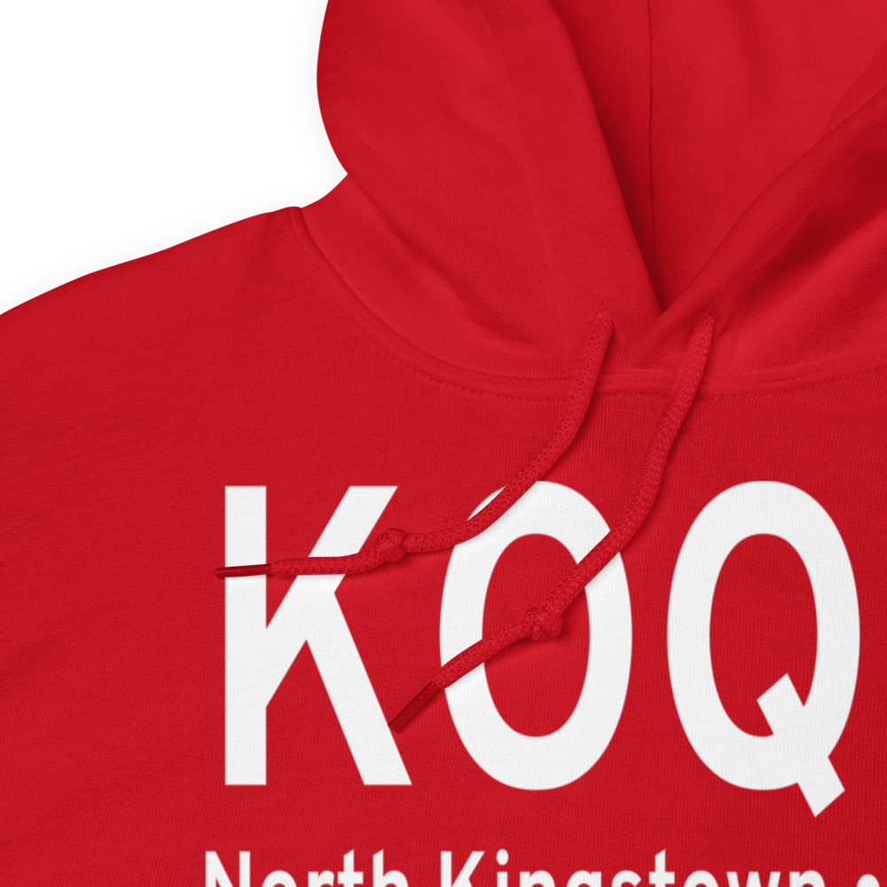 Quonset State Airport (KOQU) ICAO Hoodie Sweatshirt 