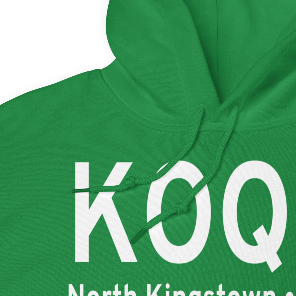 Quonset State Airport (KOQU) ICAO Hoodie Sweatshirt 