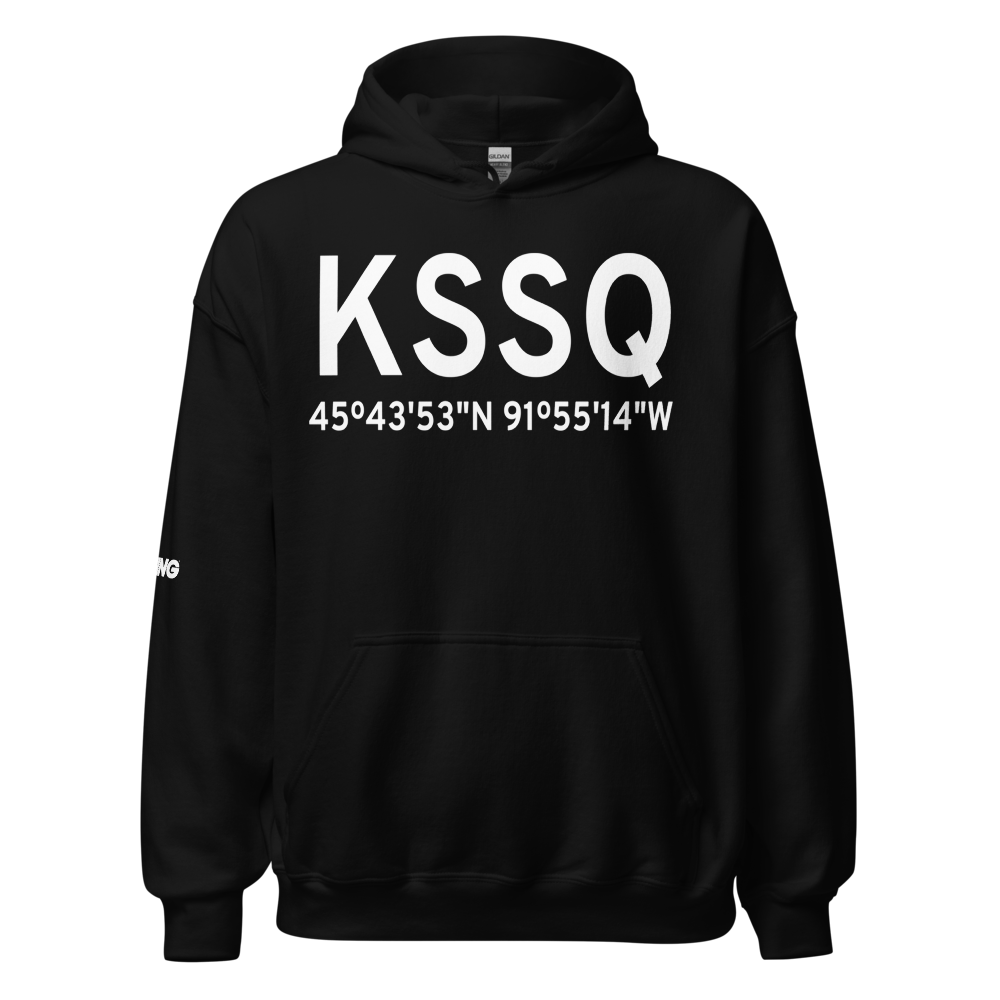 Shell Lake Municipal Airport (KSSQ) ICAO Hoodie Sweatshirt 