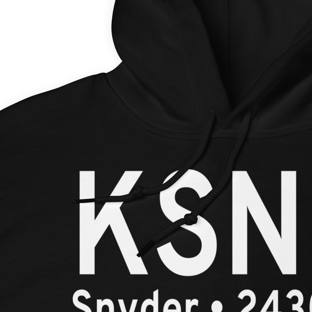 Winston Field (KSNK) ICAO Hoodie Sweatshirt 