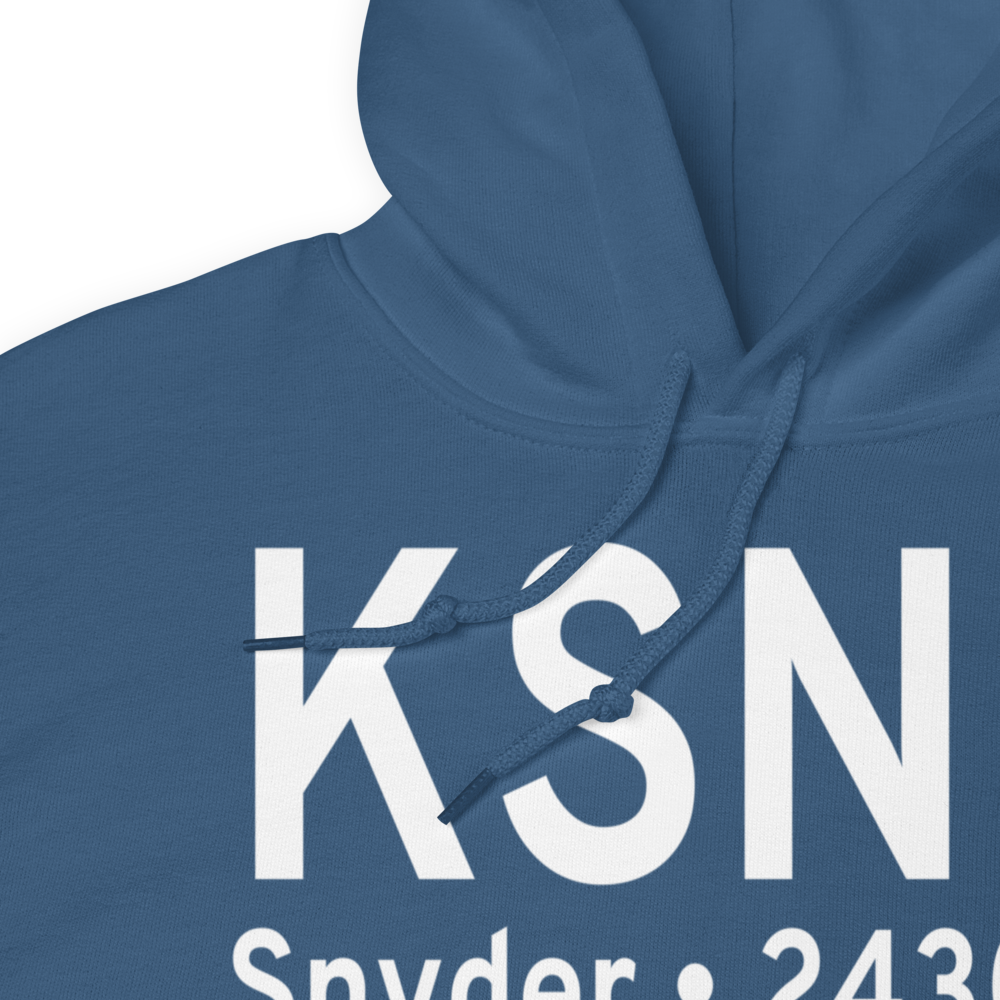 Winston Field (KSNK) ICAO Hoodie Sweatshirt 