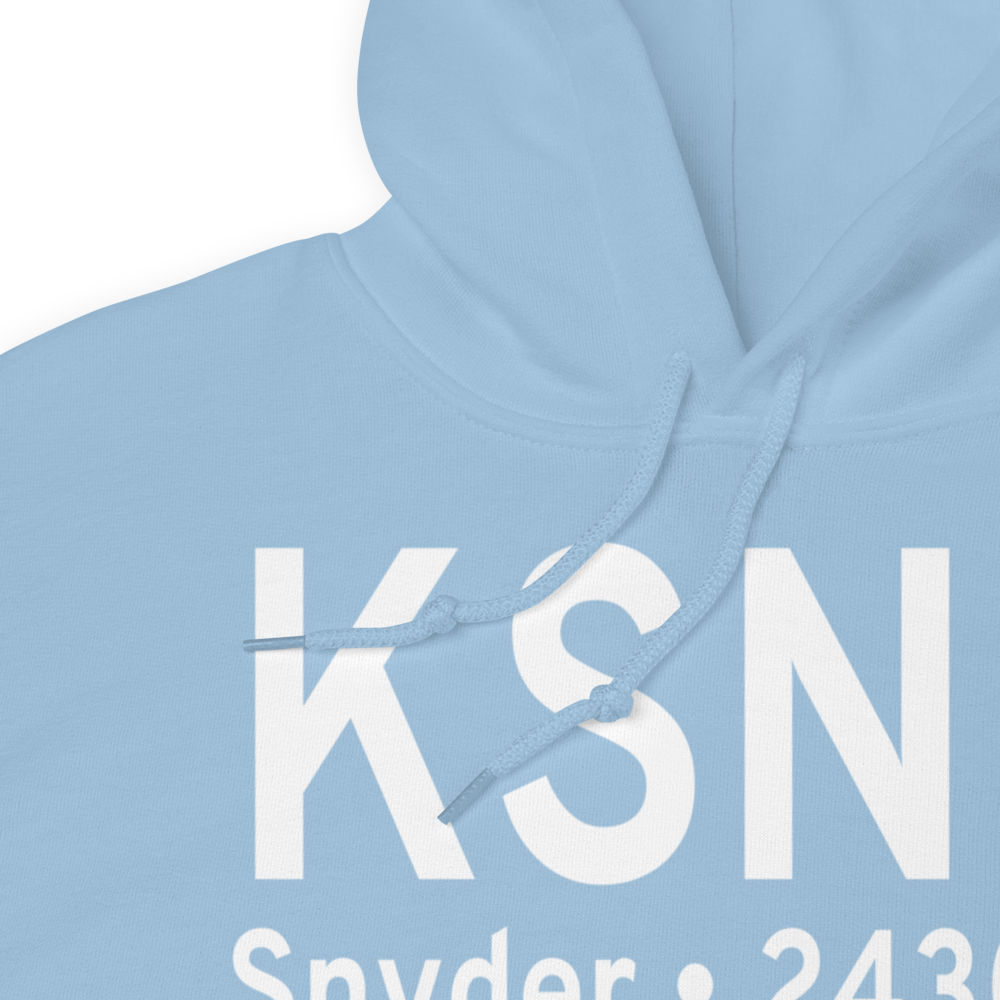 Winston Field (KSNK) ICAO Hoodie Sweatshirt 