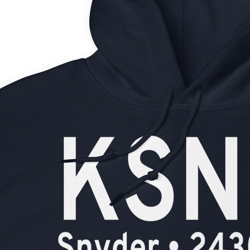 Winston Field (KSNK) ICAO Hoodie Sweatshirt 