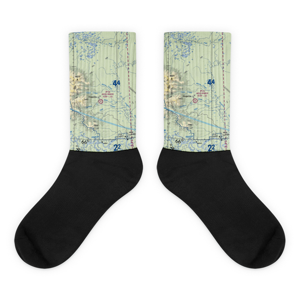 Hog River Airport (HGZ) VFR Sectional Socks 