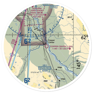 Copper Center 2 Airport (Z93) VFR Sectional Sticker (30 mile)