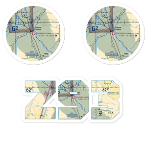 Copper Center 2 Airport (Z93) VFR Sectional Sticker Pack