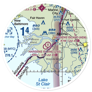 Harsens Island Airport (Z92) VFR Sectional Sticker (20 mile)