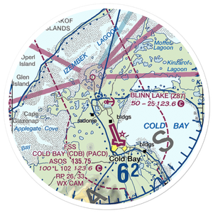 Blinn Lake Seaplane Base (Z87) VFR Sectional Sticker (20 mile)