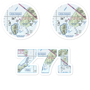 Cape Pole Seaplane Base (Z71) VFR Sectional Sticker Pack