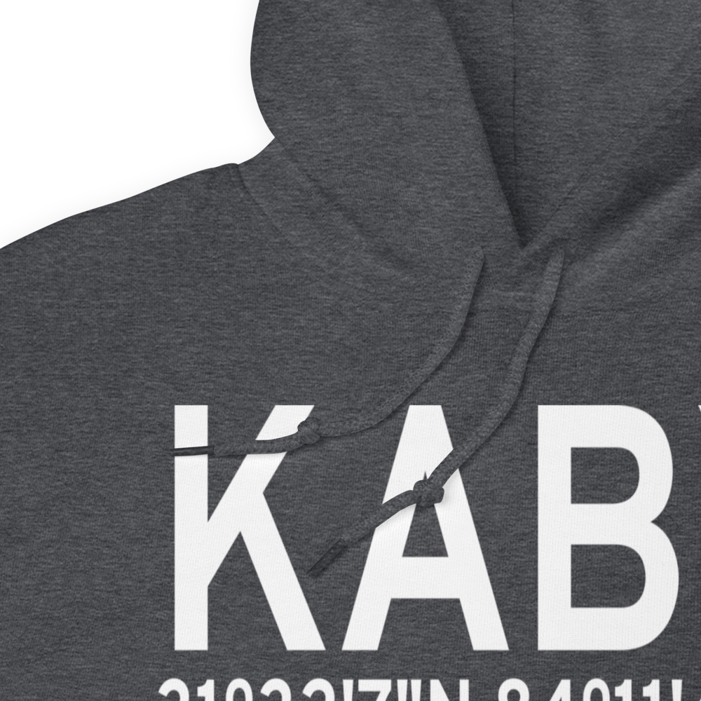 Southwest Georgia Regional Airport (KABY) ICAO Hoodie Sweatshirt 
