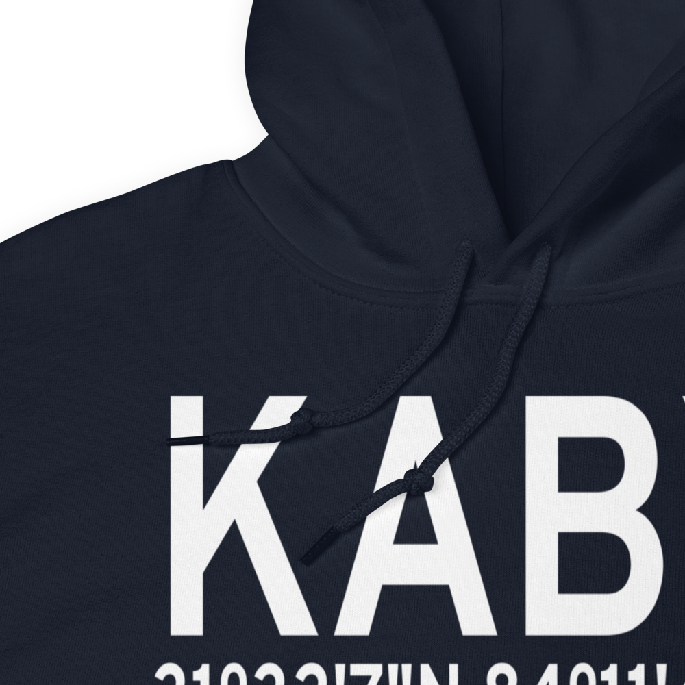 Southwest Georgia Regional Airport (KABY) ICAO Hoodie Sweatshirt 