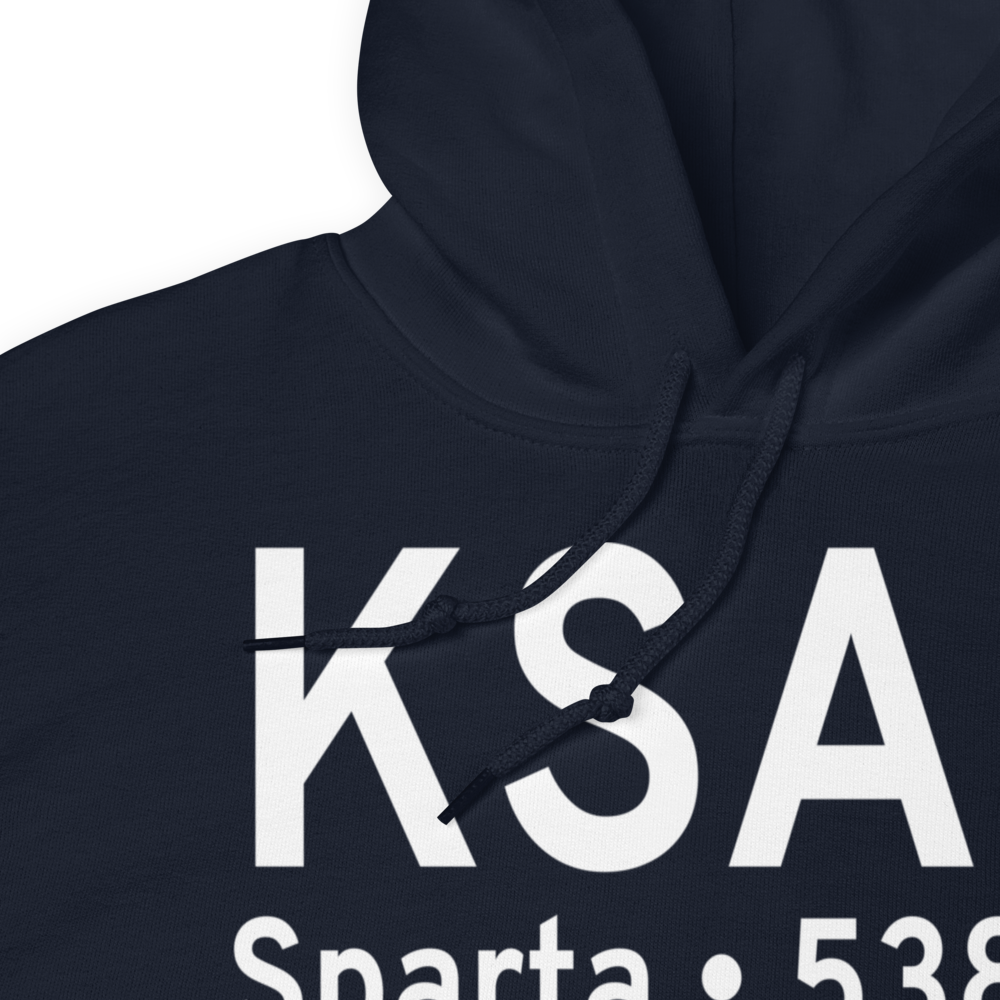 Sparta Community Hunter Field (KSAR) ICAO Hoodie Sweatshirt 