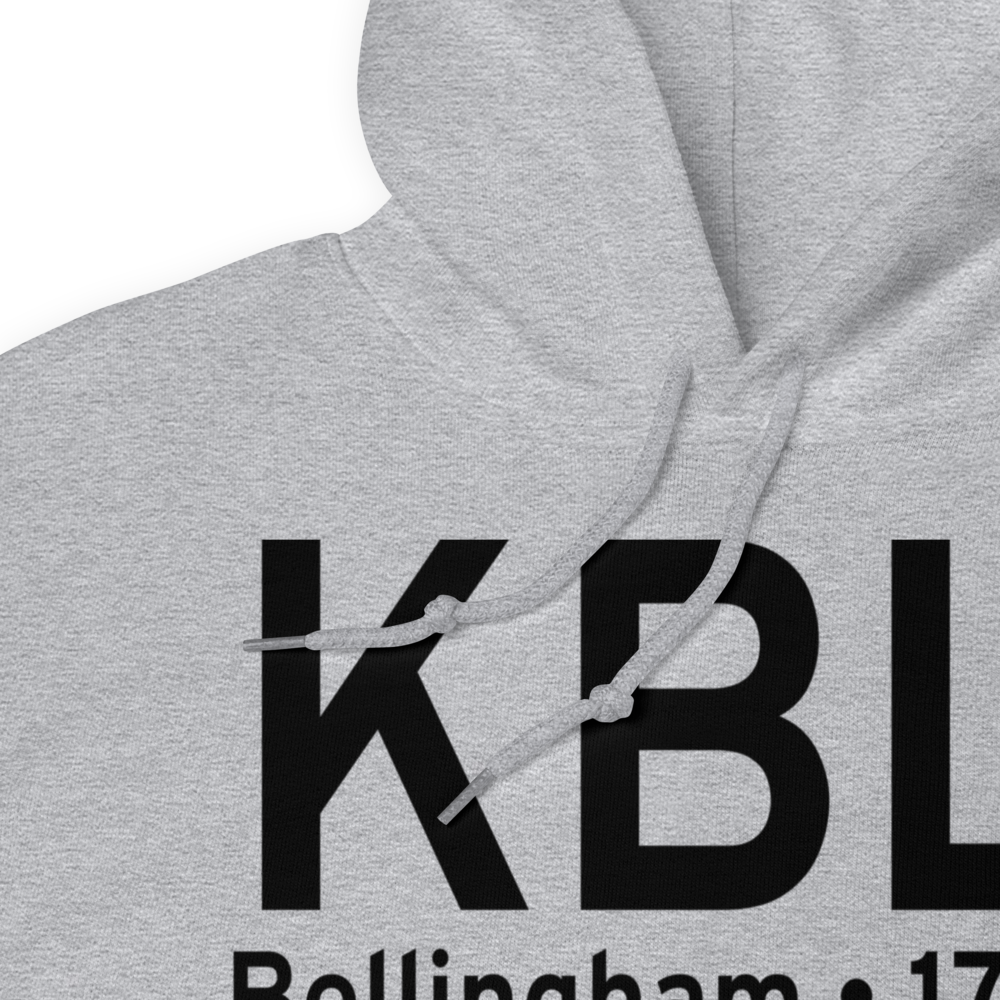 Bellingham International Airport (KBLI) ICAO Hoodie Sweatshirt 