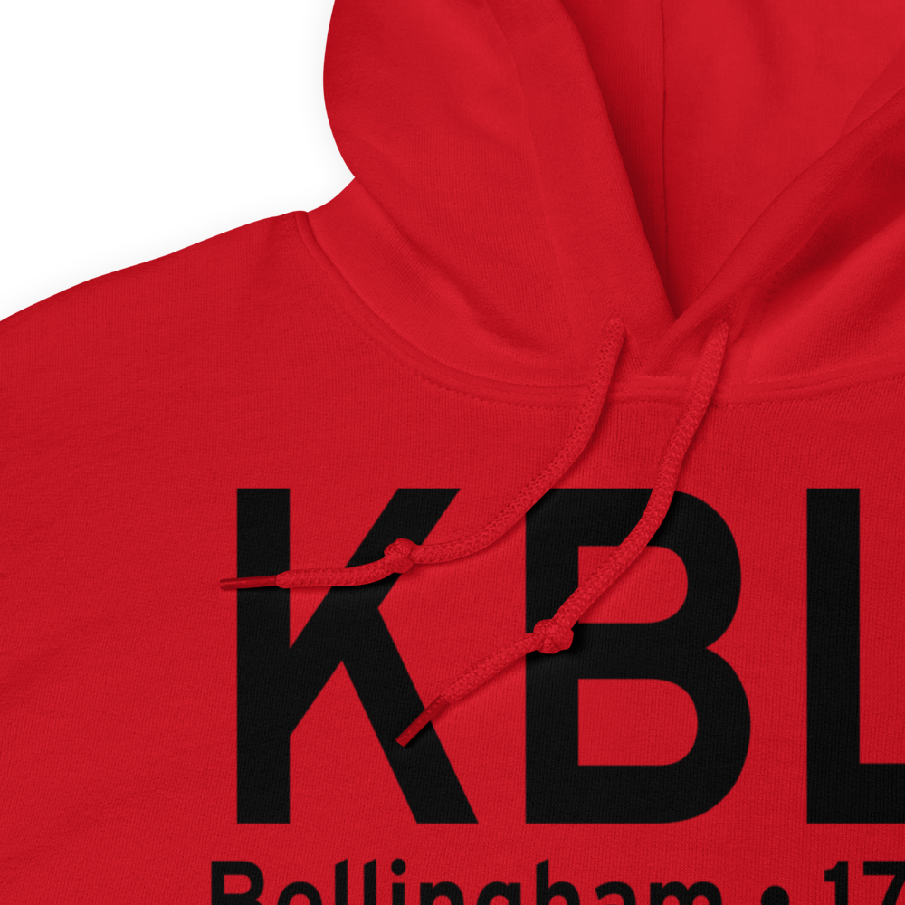 Bellingham International Airport (KBLI) ICAO Hoodie Sweatshirt 